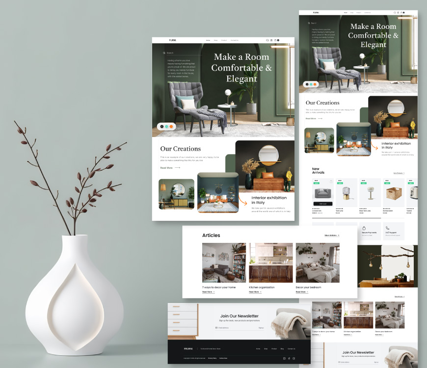 Modern Furniture & Home Decor Website