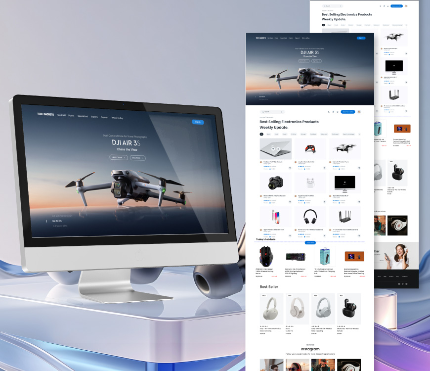 Electronics & Gadget eCommerce Website